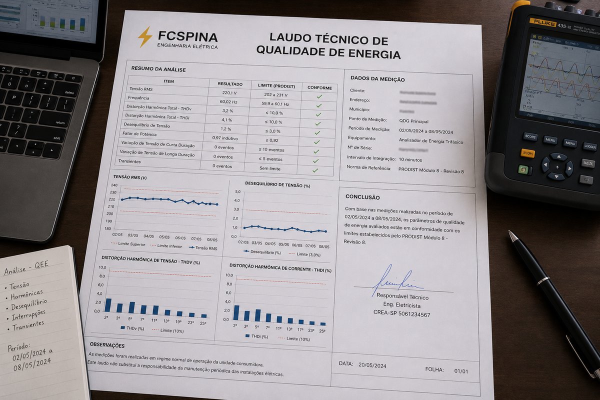 FCSpina - Laudo Qualidade Energia