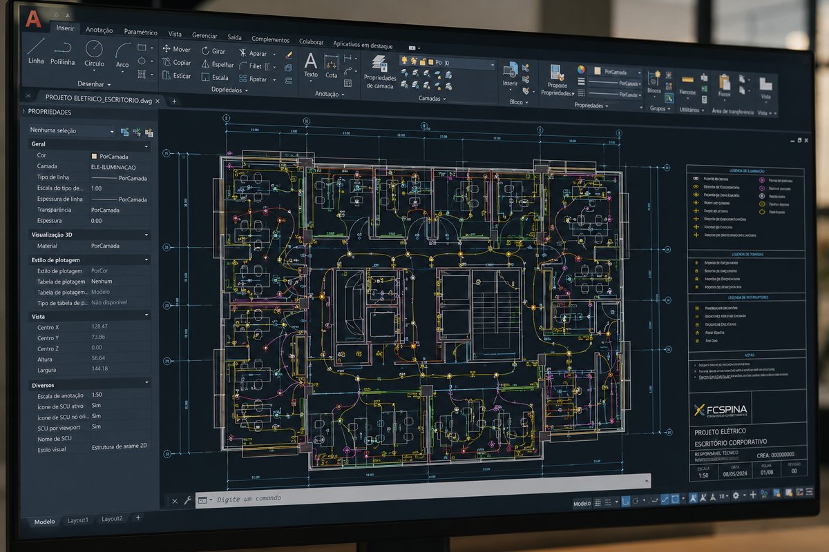 FCSpina - Projeto Eletrico Comercial